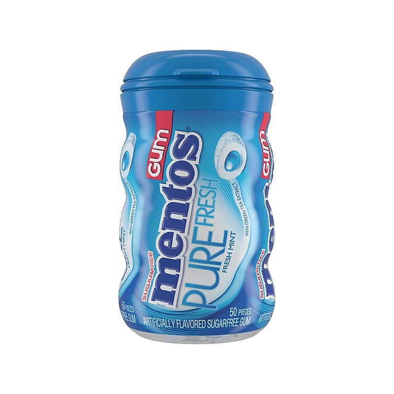 Mentos Pure Fresh Sugar Free Fresh Mint Gum, 50 Pieces/Pack, 50/Pack (PVM1508444) image 1