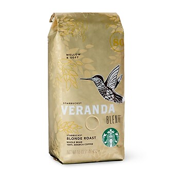 Starbucks Veranda, Whole Bean Coffee, Blonde Roast, 16 oz. (SBK96270)