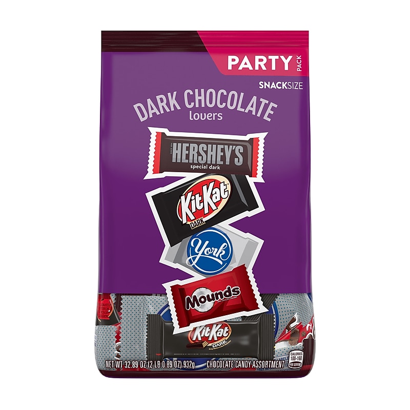 Hershey's Dark Chocolate Lovers Snack Size Variety Candy Bars, 32.89 oz. (HEC99995) image 1