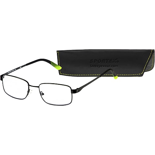 SAV Sportex +2.00 Blue Light Reading Glasses, Sport Green (AR4148