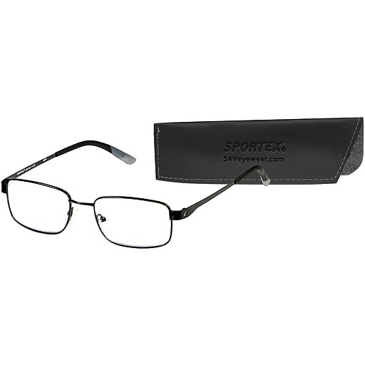 SAV Sportex +1.75 Blue Light Reading Glasses, Gray (AR4148) Staples