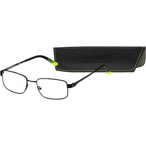 SAV Sportex +1.75 Blue Light Reading Glasses, Sport Green (AR4148