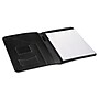 Universal Leather-Look Pad Folio Leather Padfolio, Black (UNV32660)~#|#~sp91647095_sc7