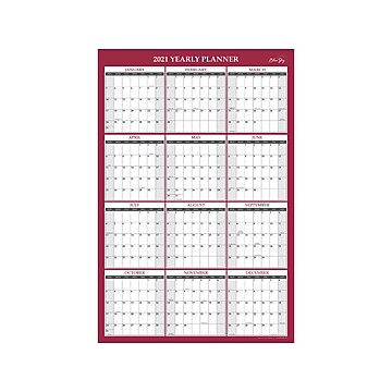 laminated+jumbo+wall+calendar | Staples