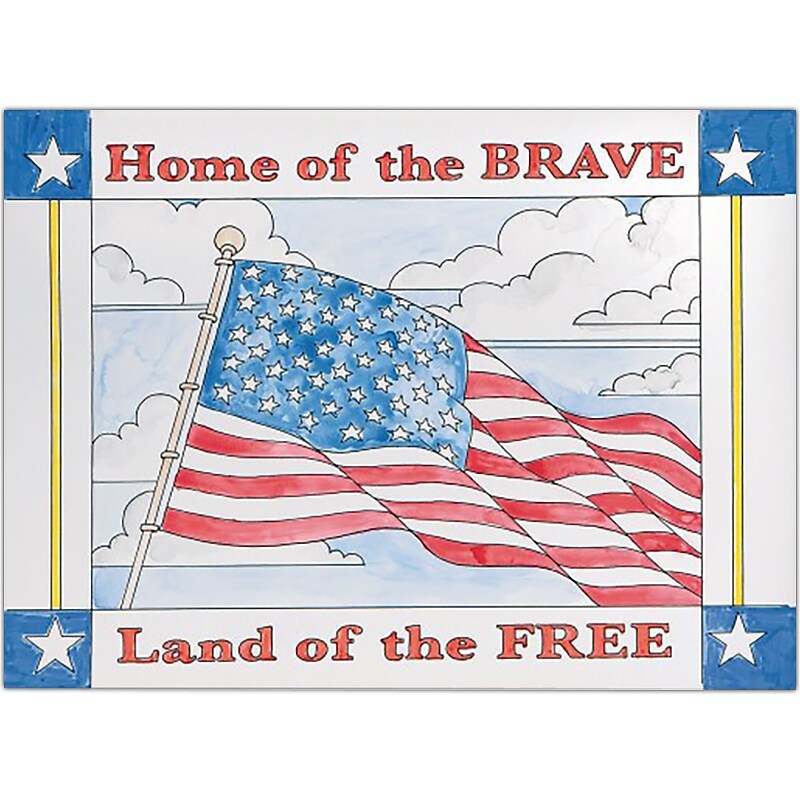 S&S Home of the Brave Painting, Multicolor, 24/Pack (GP3310) image 1