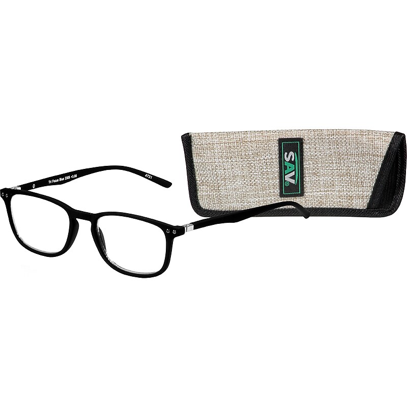 SAV Tri-Focus +1.50 Reading Glasses, Blue/Black (E2305) image 1