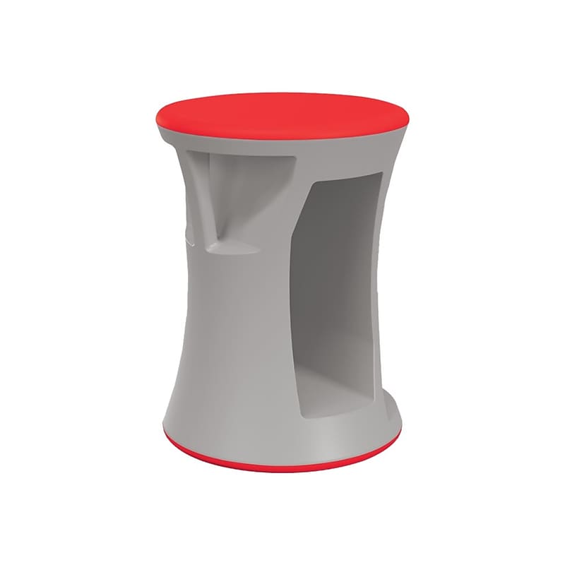 MooreCo Hierarchy Flipz Rubber School Chair, Red/Gray (83464-RED) image 1