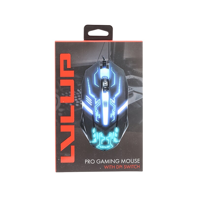 Lvlup LU737 Optical USB Gaming Mouse, Black image 1