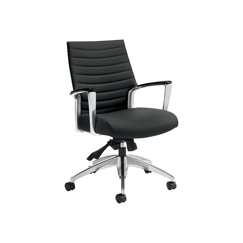 Global Accord Vinyl Executive Chair, Ink Black (26714ALA16F) image 1