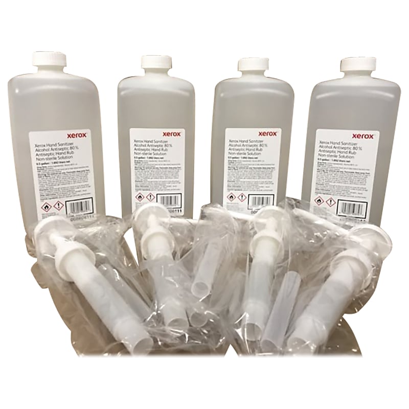 Xerox Liquid Hand Sanitizer, 0.5 Gal., 4/Carton (CS1008R08111) image 1