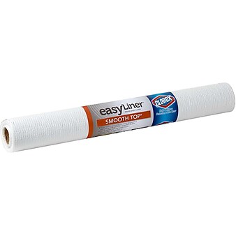 Duck EasyLiner with Clorox Plastic Shelf Liner, 20", White (284380)
