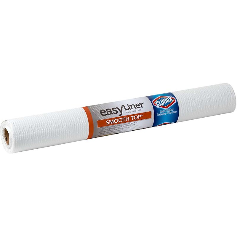 Duck EasyLiner with Clorox Plastic Shelf Liner, 20", White (284380) image 1