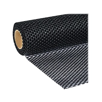 Duck Super Grip EasyLiner with Clorox Plastic Shelf Liner, 20", Black (284150)