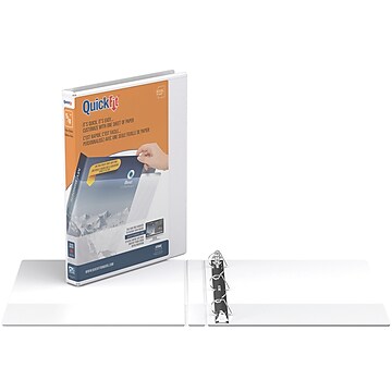 QuickFit 5/8" 3-Ring View Binder, White (87000)