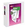 Avery Durable 2" 3-Ring View Binders, Slant Ring, White (17032)~#|#~sp91972802_sc7