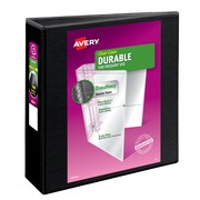 - New 1 White Binder 5741 Avery 3 Economy View 3 Ring Binder Round Ring Holds 8.5 x 11 Paper