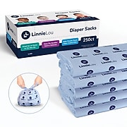 LinnieLou Disposable Diaper Sacks, 250 Per Pack (LL250)