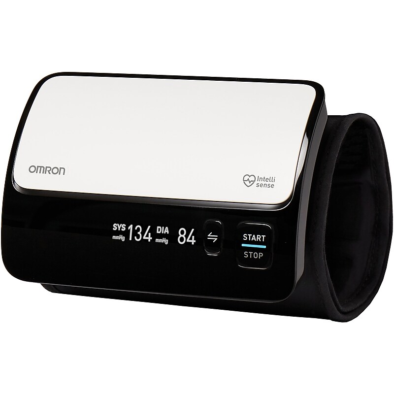 Omron Evolv Bluetooth Blood Pressure Monitor, Arm, Black/White (BP7000) image 1