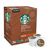 Starbucks Breakfast Blend Coffee, Keurig® K-Cup® Pods, Medium Roast, 24/Box (9736)