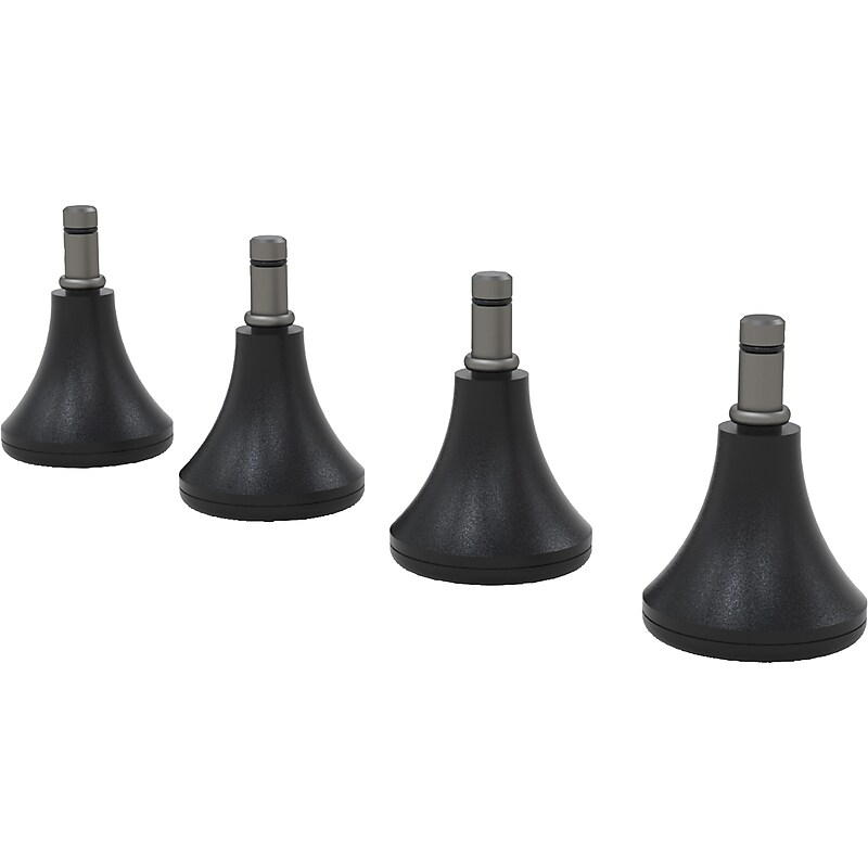 Safco Chair Bell Glide, Black, 4/Pack (GLCHAIR4) image 1