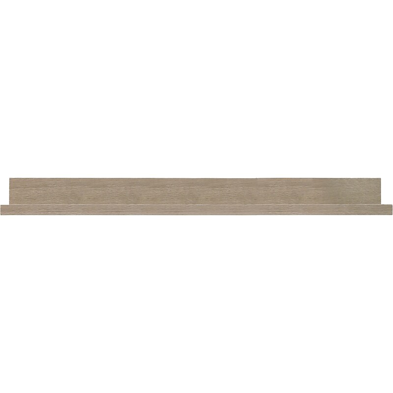 Eden Grove Mixed Materials Mounted Wall Shelf, 35.4", Driftwood (9602032E) image 1