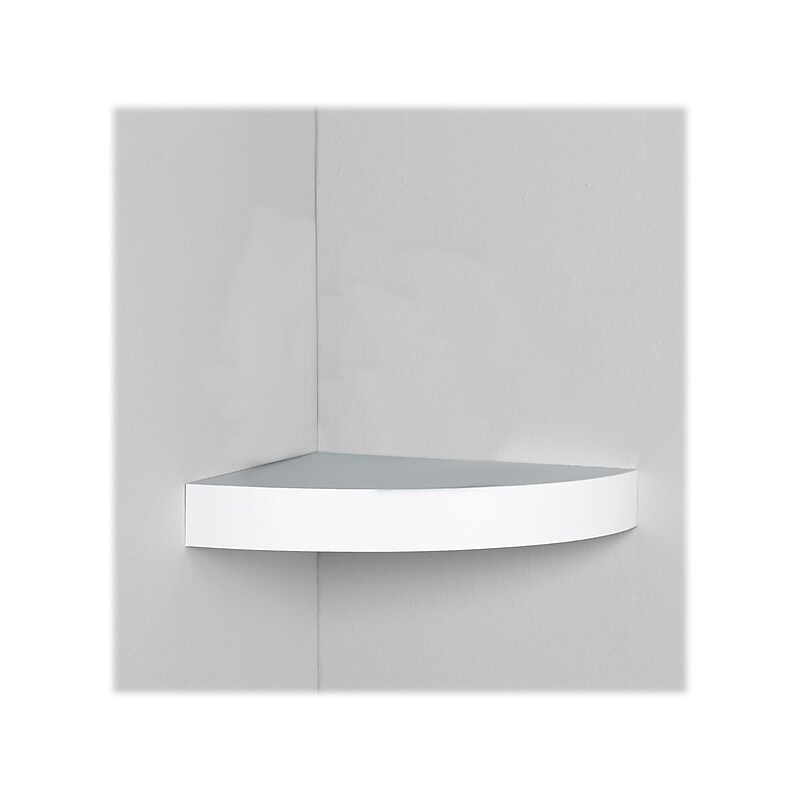 Eden Grove Wood Mounted Wall Shelf, 11.8", White (0191806) image 1
