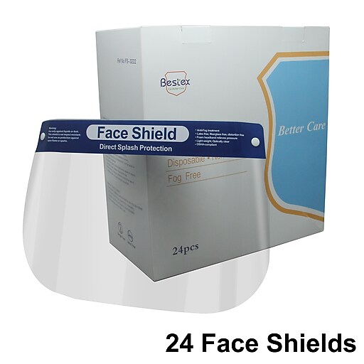 Disposable Face Shield, 24/Box (FS322) at Staples