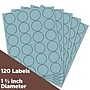 JAM Paper Round Label Sticker Seals, 1 2/3", Baby Blue, 24 Labels/Sheet, 5 Sheets/Pack (40528290)~#|#~sp92281161_sc7