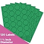 JAM Paper Round Label Sticker Seals, 1 2/3" Diameter, Green, 24 Labels/Sheet, 5 Sheets/Pack (147627041)~#|#~sp92281356_sc7