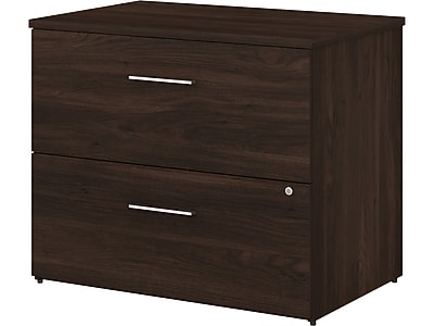 Bush Business Furniture Office 500 2-Drawer Lateral File Cabinet, Letter/Legal, Black Walnut, 35.67" (OFF136BWSU)