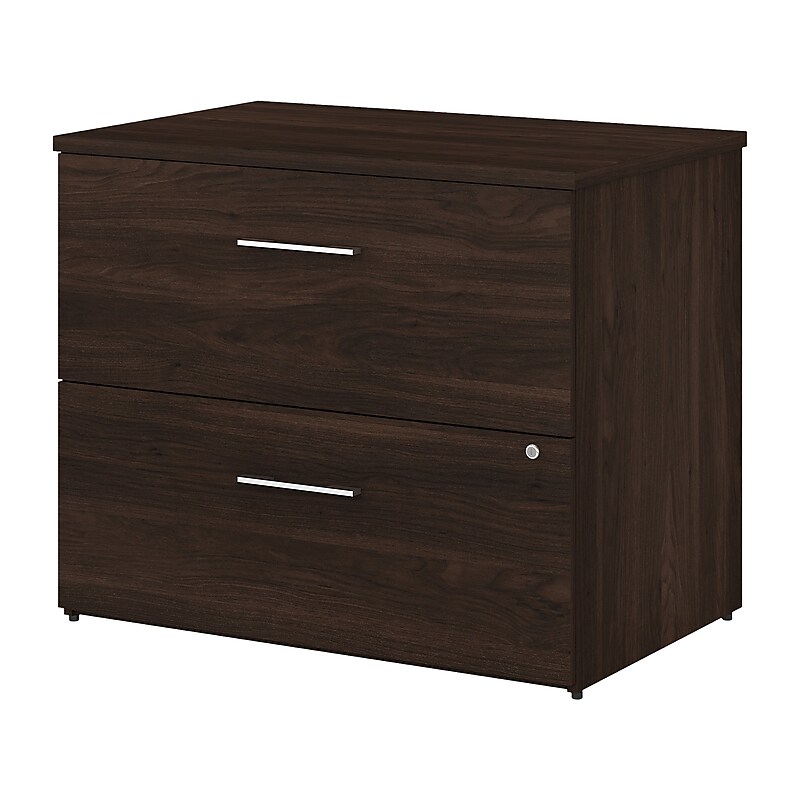 Bush Business Furniture Office 500 2-Drawer Lateral File Cabinet, Letter/Legal, Black Walnut, 35.67" (OFF136BWSU) image 1