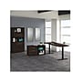 Bush Business Furniture Office 500 72"W Adjustable Desk with Storage and Bookcase, Black Walnut (OF5006BWSU)~#|#~sp92290624_sc7
