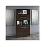 Bush Business Furniture Office 500 70"H 5-Shelf Bookcase with Doors, Black Walnut (OFB136BW)~#|#~sp92290656_sc7
