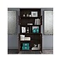 Bush Business Furniture Office 500 70"H 5-Shelf Bookcase with Doors, Black Walnut (OFB136BW)~#|#~sp92290657_sc7