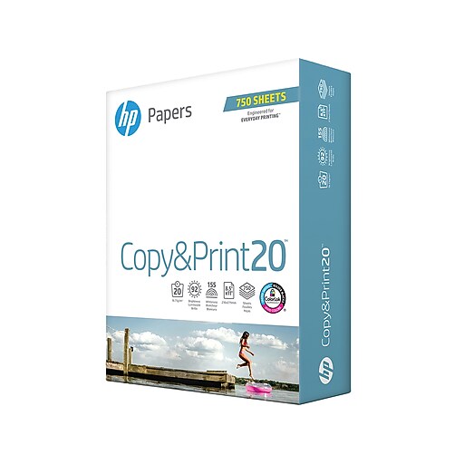 HP Copy&Print20 8.5" x 11" Multipurpose Paper, 20 lbs., 92 Brightness