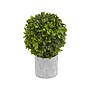 Nearly Natural Topiary Boxwood Plant in Pot, 3/Pack (4340-S3)~#|#~sp92290961_sc7