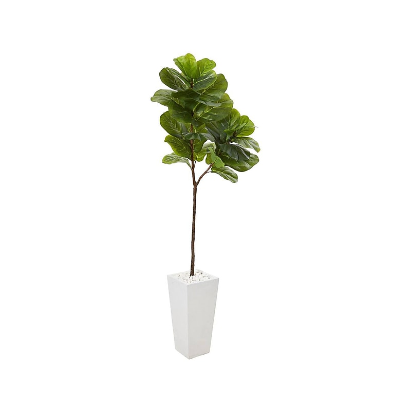 Nearly Natural Fiddle Leaf in Planter (T1138) image 1