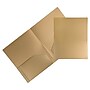 JAM Paper Heavy Duty 2-Pocket Folders, Gold, 6/Pack (383HHGOA)~#|#~sp92366461_sc7