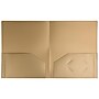 JAM Paper Heavy Duty 2-Pocket Folders, Gold, 6/Pack (383HHGOA)~#|#~sp92366462_sc7
