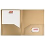 JAM Paper Heavy Duty 2-Pocket Folders, Gold, 6/Pack (383HHGOA)~#|#~sp92366463_sc7