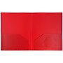 JAM Paper Heavy Duty 2-Pocket Folders, Red, 6/Pack (383HREDZ)~#|#~sp92366519_sc7