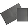 JAM Paper Heavy Duty 2-Pocket Folders, Grey, 6/Pack (383HGYA)~#|#~sp92366528_sc7