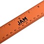 JAM Paper Stainless Steel 12" Ruler, Orange, 12/Pack (347M12ORB)~#|#~sp92366561_sc7