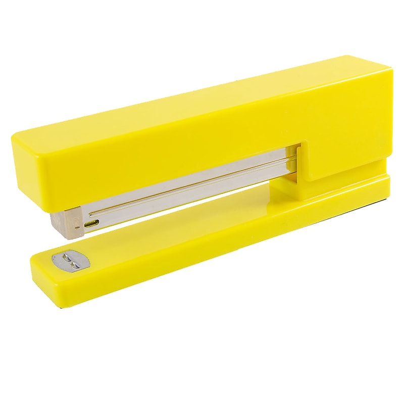 JAM Paper Modern Desktop Stapler, 10 Sheet Capacity, Yellow (337YEZ) image 1