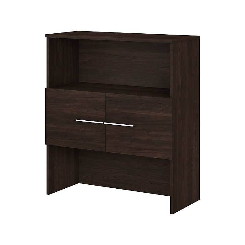 Bush Business Furniture Office 500 36"W Desktop Hutch, Black Walnut (OFH136BW) image 1