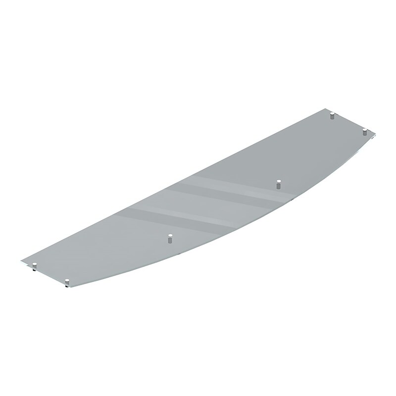 Offices To Go 71" Glass Table Top, Transparent (TDTD7130RDFGT) image 1