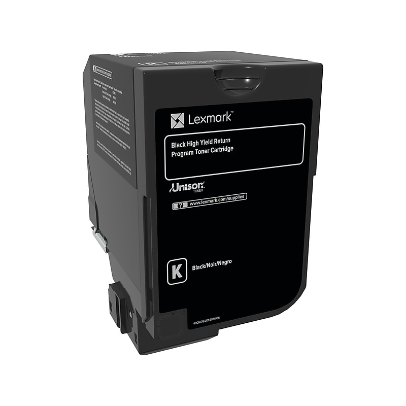 Lexmark 84C0HKG Black High Yield Toner Cartridge, Prints Up to 25,000 Pages image 1