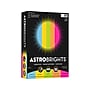 Astrobrights 65 lb. Cardstock Paper, 8.5" x 11", Bright Assortment, 250 Sheets/Pack (99904)~#|#~sp92595165_sc7
