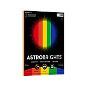 Astrobrights Primary One Cardstock Colored Paper, 65 lbs., 8.5" x 11", Assorted Colors, 50 Sheets/Pack (20401-01)