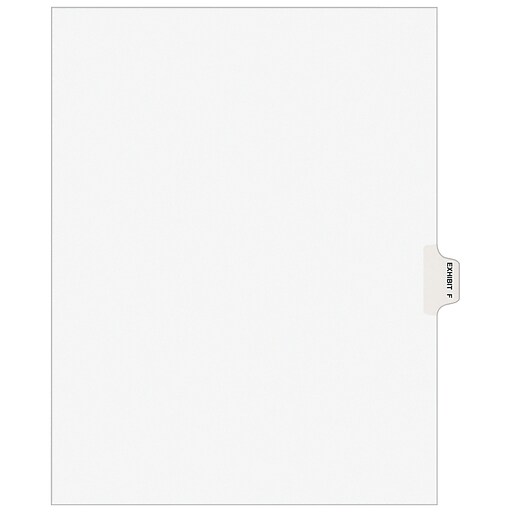 11917 Side Tab 7 8.5 x 11 inches Pack of 25 Avery Style Avery Individual Legal Exhibit Dividers 